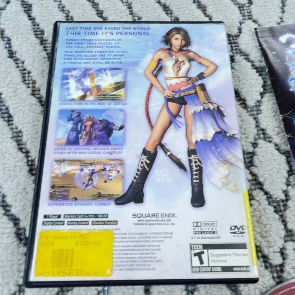 Final Fantasy X-2 PS2 (Sony PlayStation 2 - 2003) Complete w/ Manual Tested